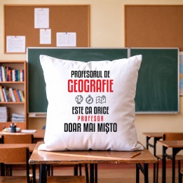 Profesorul de geografie este ca orice profesor, doar mai mișto - pernă pentru profesor