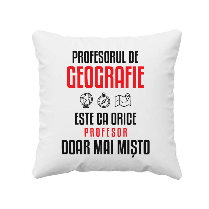 Profesorul de geografie este ca orice profesor, doar mai mișto - pernă pentru profesor