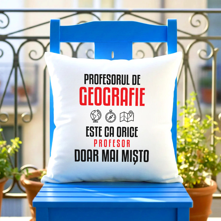 Profesorul de geografie este ca orice profesor, doar mai mișto - pernă pentru profesor