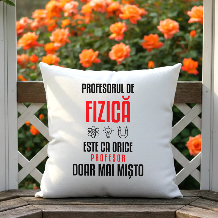 Profesorul de fizică este ca orice profesor, doar mai mișto - pernă pentru profesor