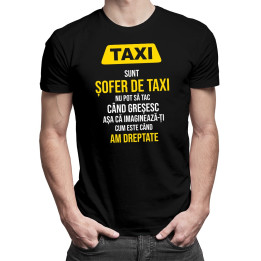Sunt șofer de taxi - T-shirt pentru bărbați cu imprimeu