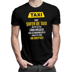 Sunt șofer de taxi - tricou pentru bărbați cu imprimeu