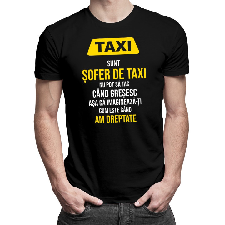 Sunt șofer de taxi - T-shirt pentru bărbați cu imprimeu