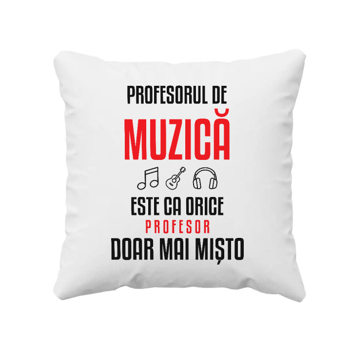 Profesorul de muzică este ca orice profesor, doar mai mișto - pernă pentru profesor