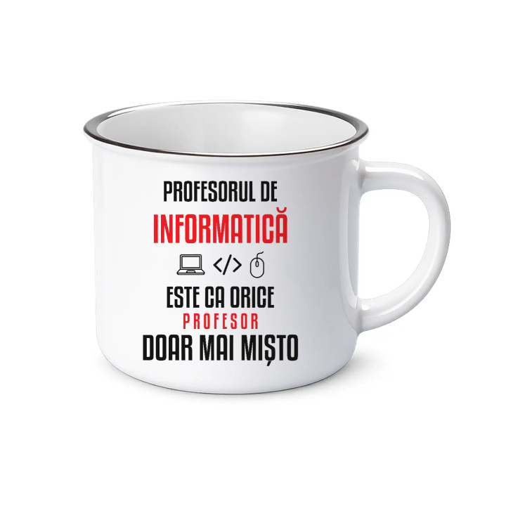 Profesorul de informatică este ca orice profesor, doar mai mișto - cană emailată pentru profesor
