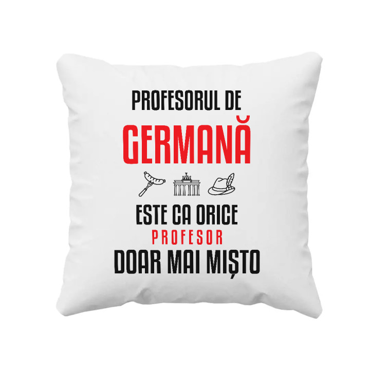 Profesorul de germană este ca orice profesor, doar mai mișto - pernă pentru profesor