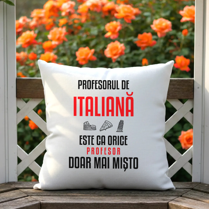 Profesorul de italiană este ca orice profesor, doar mai mișto - pernă pentru profesor