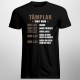 Tâmplar - tarif orar - T-shirt pentru bărbați