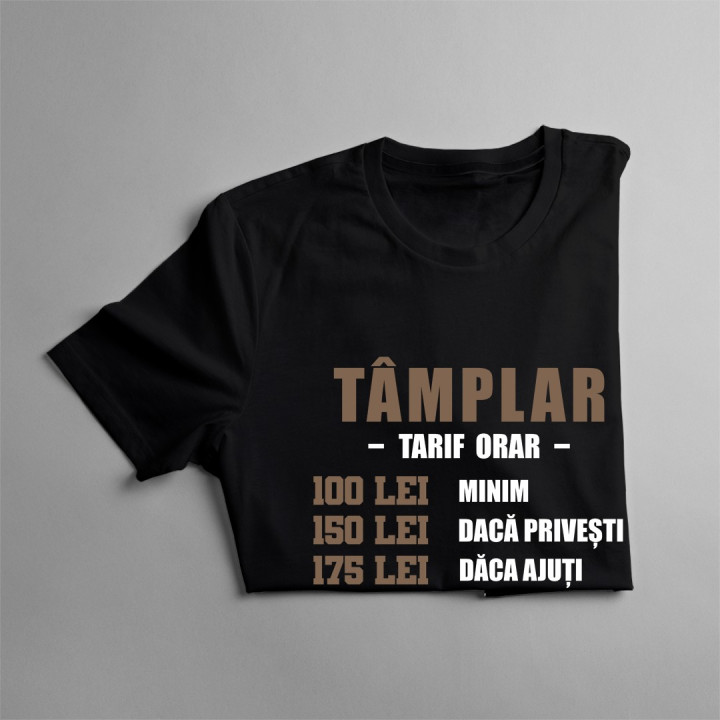 Tâmplar - tarif orar - T-shirt pentru bărbați