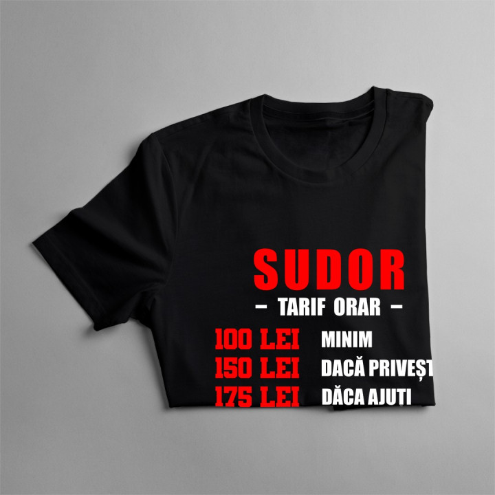 Sudor - tarif orar - T-shirt pentru bărbați