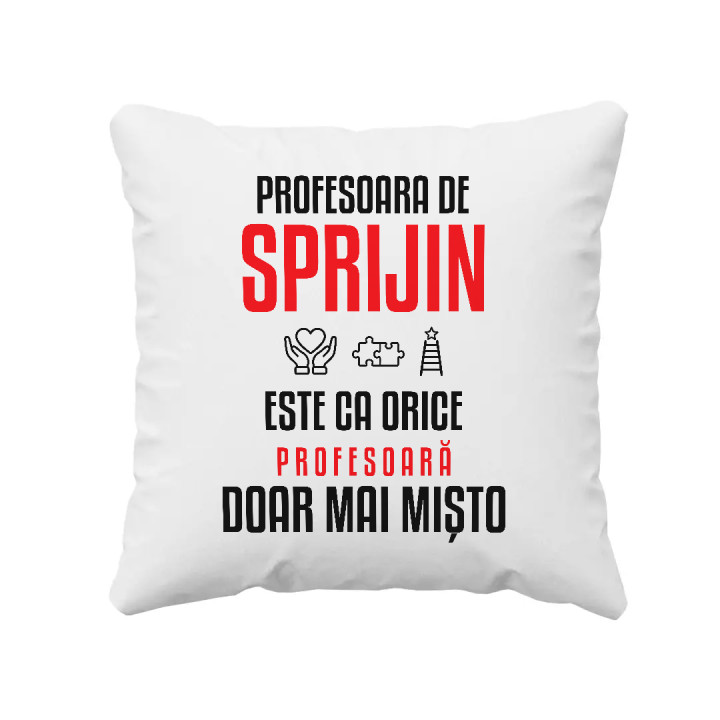 Profesoara de sprijin este ca orice profesoară, doar mai mișto - pernă pentru profesoară
