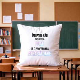 Îmi pare rău că sunt deja luat de o profesoară atrăgătoare - pernă