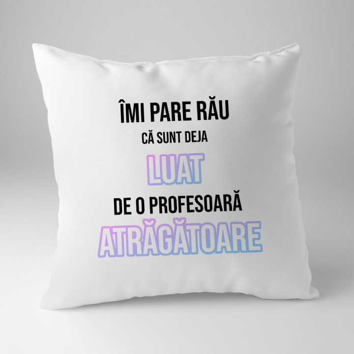 Îmi pare rău că sunt deja luat de o profesoară atrăgătoare - pernă