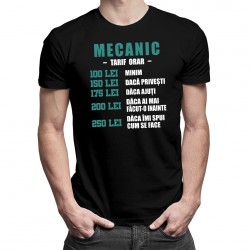 Mecanic - tarif orar - tricou pentru bărbați