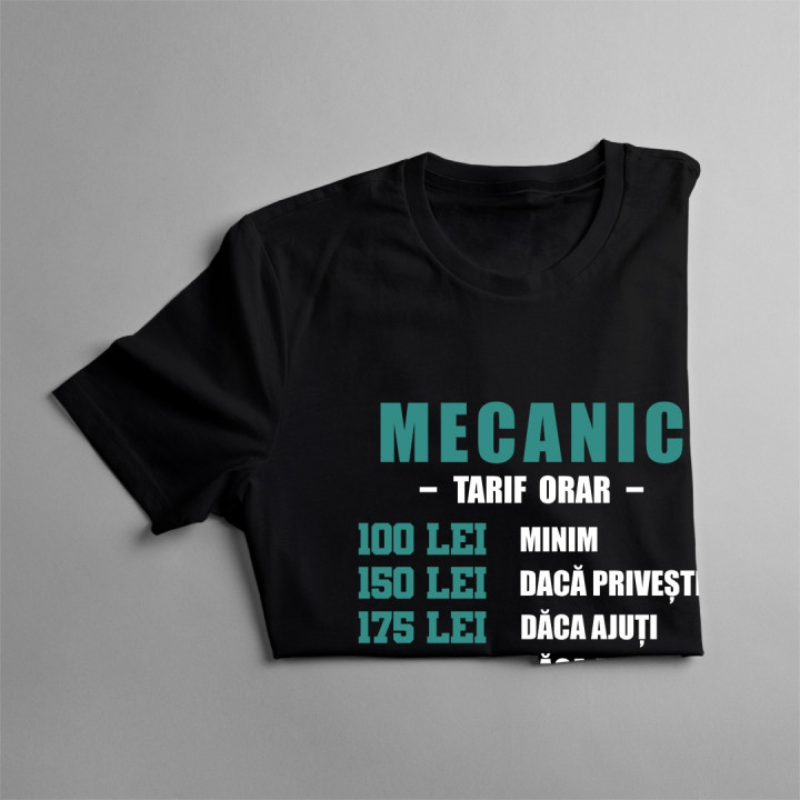 Mecanic - tarif orar - T-shirt pentru bărbați