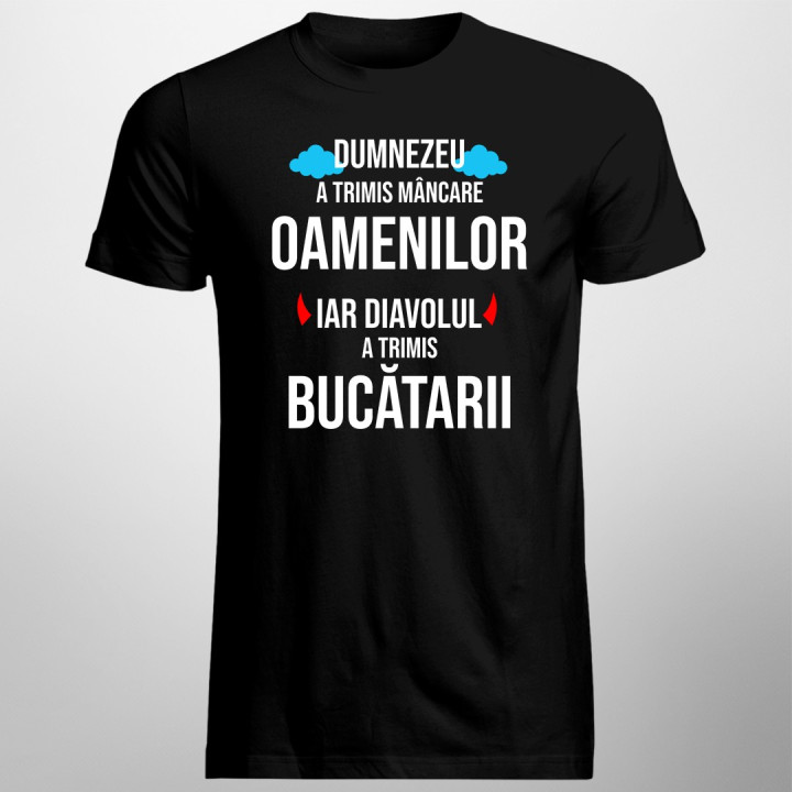 Dumnezeu a trimis mâncare oamenilor - T-shirt pentru bărbați și femei