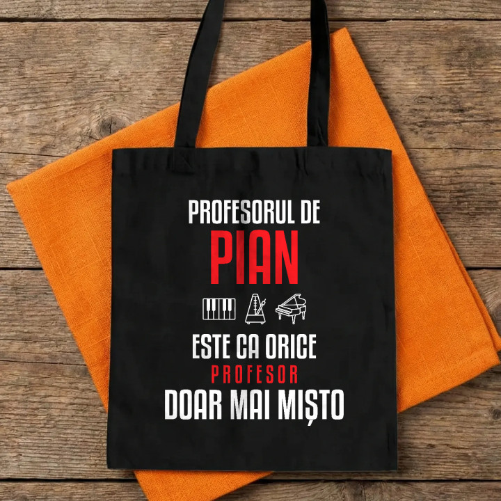 Profesorul de pian este ca orice profesor, doar mai mișto - sacoșă pentru profesor