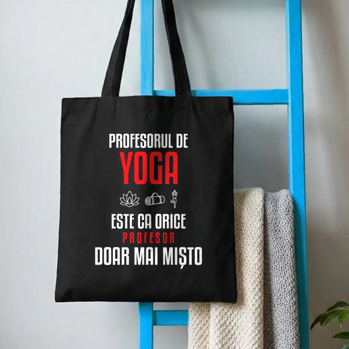 Profesorul de yoga este ca orice profesor, doar mai mișto - sacoșă pentru profesor