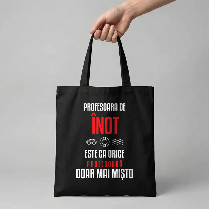 Profesoara de înot este ca orice profesoară, doar mai mișto - sacoșă pentru profesoară