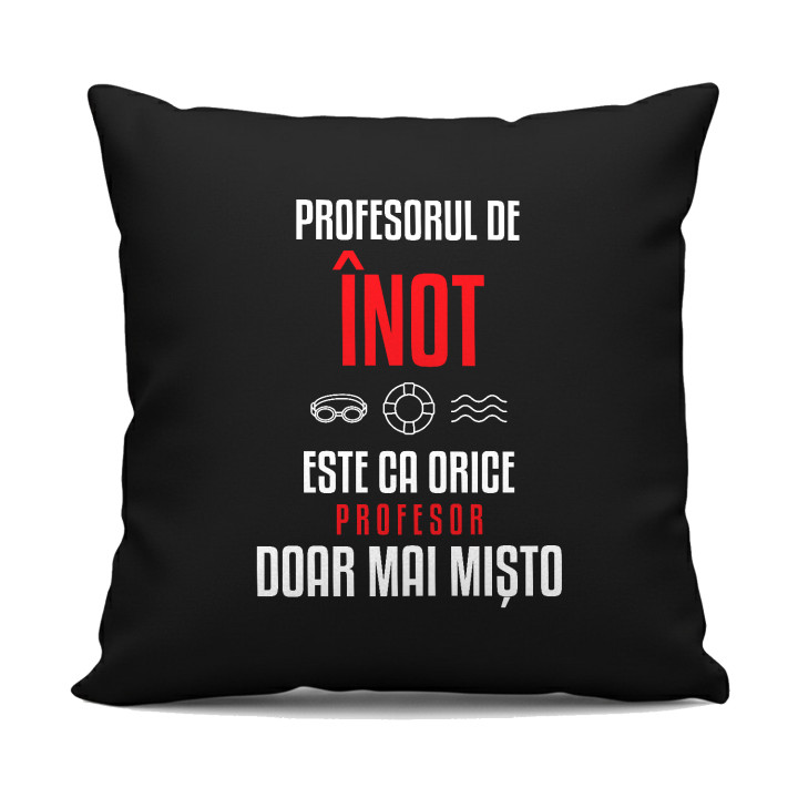 Profesorul de înot este ca orice profesor, doar mai mișto - pernă neagră pentru profesor