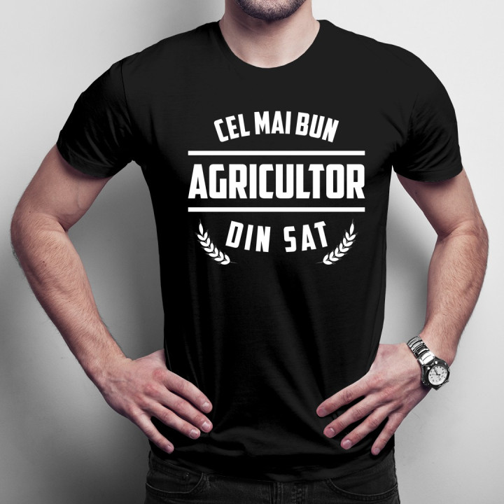 Cel mai bun agricultor din sat - T-shirt pentru bărbați cu imprimeu