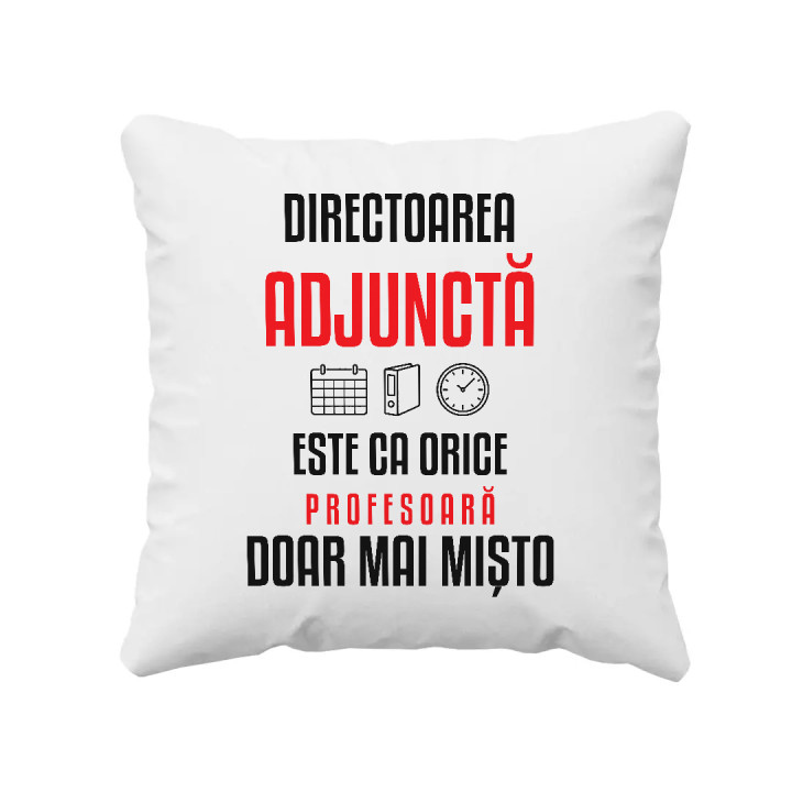 Directoarea adjunctă este ca orice profesoară, doar mai mișto - pernă pentru profesoară