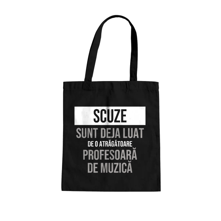 Scuze, sunt deja luat de o atrăgătoare profesoară de muzică - sacoșă cadou