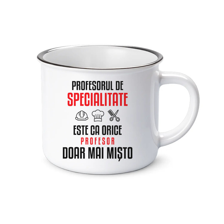 Profesorul de specialitate este ca orice profesor, doar mai mișto - cană emailată pentru profesor