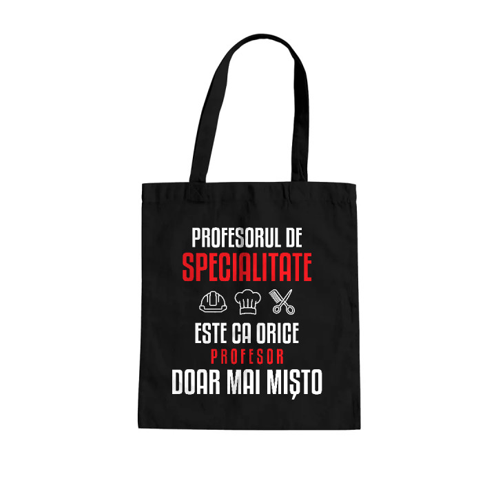 Profesorul de specialitate este ca orice profesor, doar mai mișto - sacoșă pentru profesor