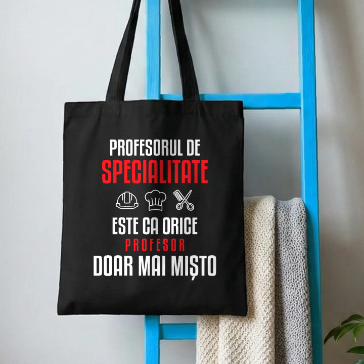 Profesorul de specialitate este ca orice profesor, doar mai mișto - sacoșă pentru profesor