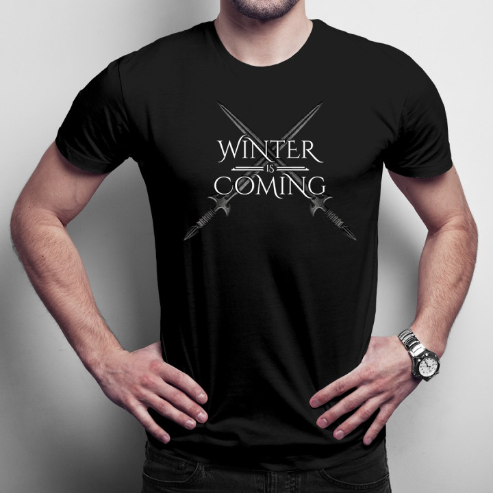 Winter is coming - T-shirt pentru bărbați cu imprimeu