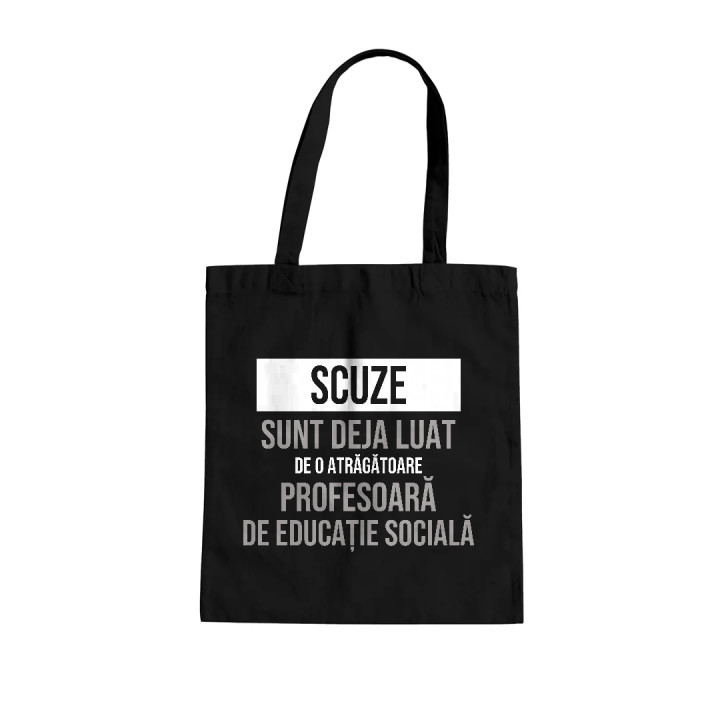 Scuze, sunt deja luat de o atrăgătoare profesoară de educație socială - sacoșă cadou