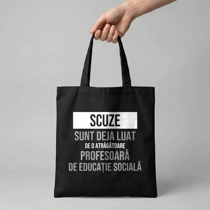 Scuze, sunt deja luat de o atrăgătoare profesoară de educație socială - sacoșă cadou
