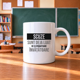 Scuze, sunt deja luat de o atrăgătoare învățătoare - cană cadou