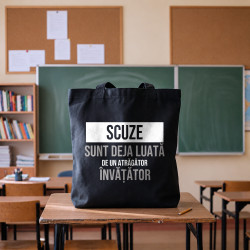 Scuze, sunt deja luată de un atrăgător învățător - sacoșă cadou