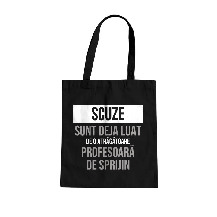 Scuze, sunt deja luat de o atrăgătoare profesoară de sprijin - sacoșă cadou