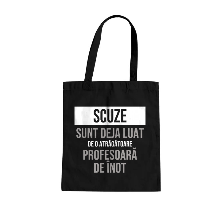 Scuze, sunt deja luat de o atrăgătoare profesoară de înot - sacoșă cadou