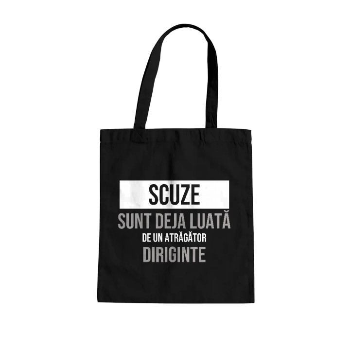 Scuze, sunt deja luată de un atrăgător diriginte - sacoșă cadou