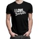 I love bachata - T-shirt pentru bărbați cu imprimeu