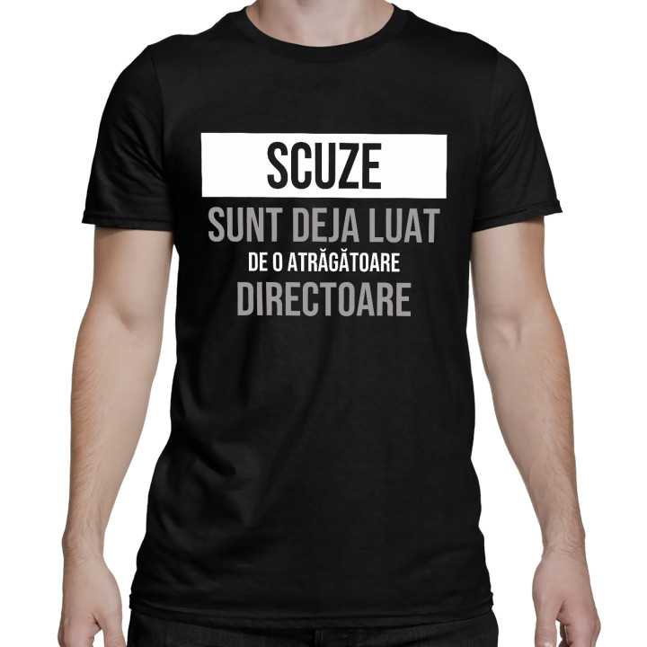 Scuze, sunt deja luat de o atrăgătoare directoare - tricou bărbătesc cu imprimeu