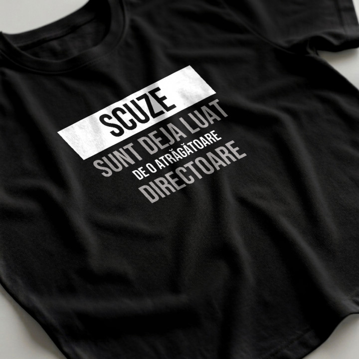 Scuze, sunt deja luat de o atrăgătoare directoare - tricou bărbătesc cu imprimeu