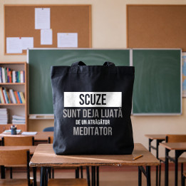 Scuze, sunt deja luată de un atrăgător meditator - sacoșă cadou
