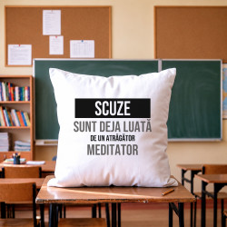 Scuze, sunt deja luată de un atrăgător meditator - pernă cadou