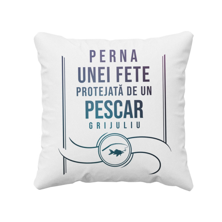 Perna unei fete protejată de un pescar grijuliu - perna