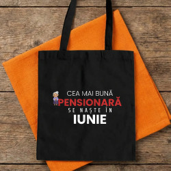 Cea mai bună pensionară se naște în iunie - sacoșă cadou