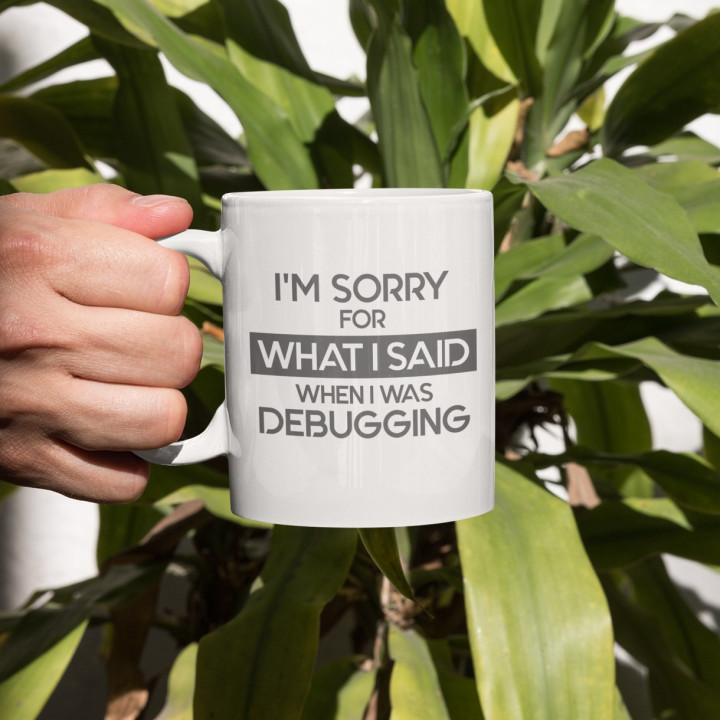 I'm sorry for what I said when I was debugging - cană