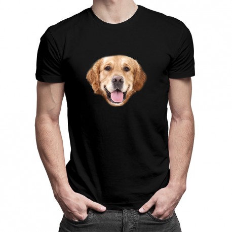Golden retriever - T-shirt pentru bărbați cu imprimeu