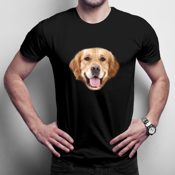 Golden retriever - T-shirt pentru bărbați cu imprimeu