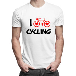 I love cycling - T-shirt pentru bărbați