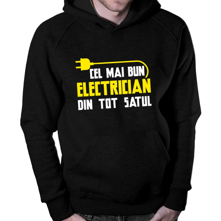 Cel mai bun electrician din tot satul - bluză cu glugă pentru bărbați